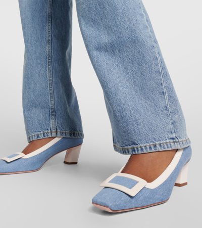 Roger Vivier Buckle Detail High Heels In Blue