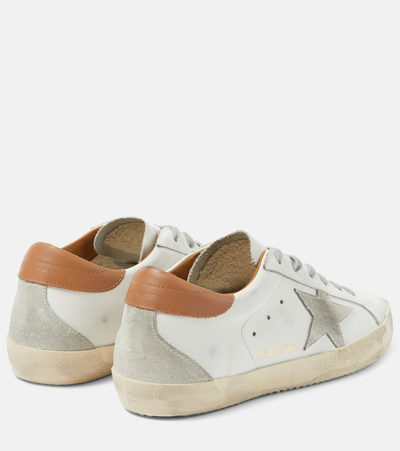 Golden Goose Super-star Leather Sneakers In Multicoloured