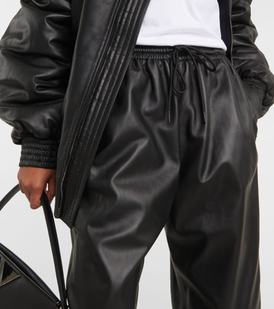 Shop Wardrobe.nyc Wardrobe. Nyc Leather Sweatpants In Black