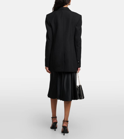 Stella Mccartney Double-breasted Tuxedo Jacket In Black
