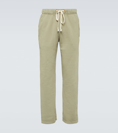Shop Les Tien Cotton Jersey Sweatpants In Green