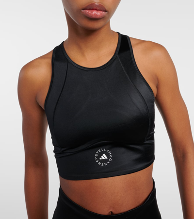 Shop Adidas By Stella Mccartney Truepurpose Sports Bra In Black