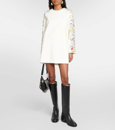 Max Mara Leva Mini Wool Dress In Multicoloured