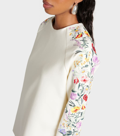 Max Mara Leva Mini Wool Dress In Multicoloured