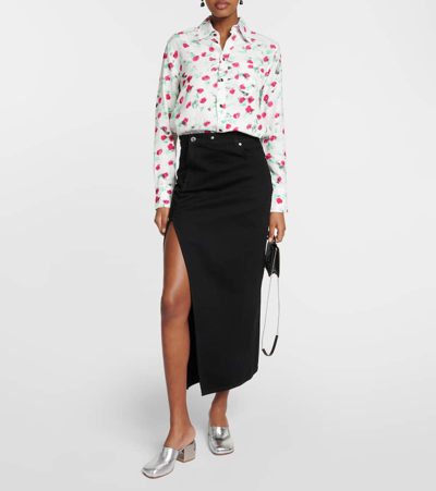 Marni Floral Print Viscose Shirt In Multicoloured
