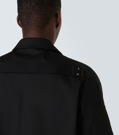 Shop Rick Owens Magnum Tommy Cotton-blend Poplin Shirt In Black