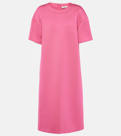 Shop 's Max Mara Califfo Jersey Midi Dress In Pink