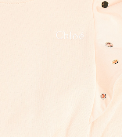 Chloé Cotton Playsuit In Pink