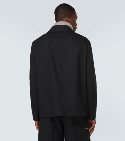 Lanvin Cotton-blend Jacket In Black
