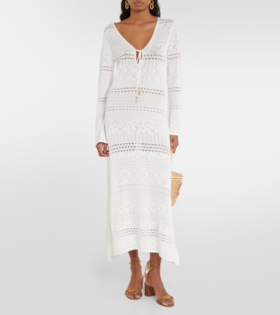 Shop Camilla Pointelle Maxi Dress In White