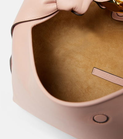 Jw Anderson Small Leather Shoulder Bag In Pink