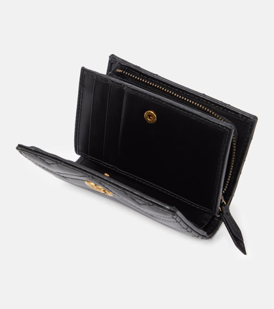 Shop Gucci Gg Marmont Matelassé Leather Wallet In Black