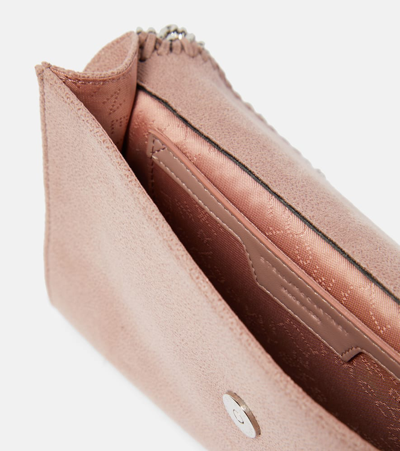 Shop Stella Mccartney Falabella Mini Faux Leather Shoulder Bag In Pink