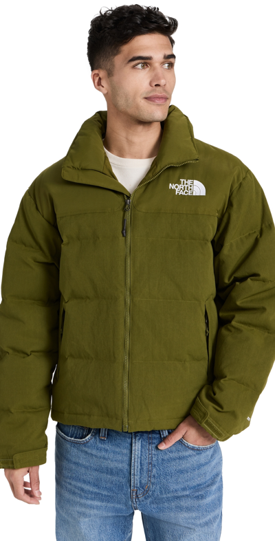 Shop The North Face 92 Ripstop Nuptse Jacket Forest Olive .