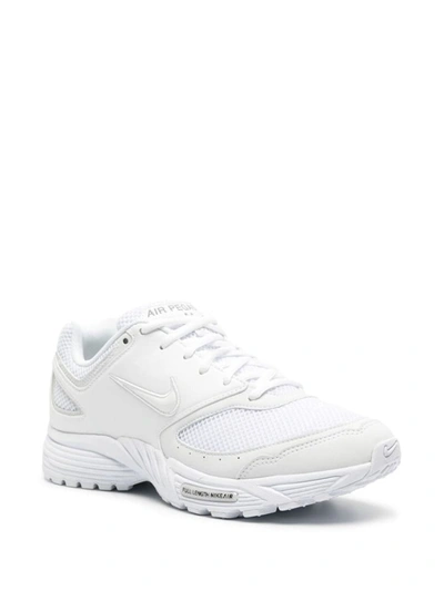 Shop Comme Des Garcons Homme Plus X Nike Comme Des Garçons Homme Plus X Nike Air Pegasus 2005 Sneakers In White
