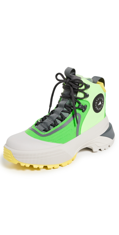 Shop Adidas By Stella Mccartney Terrex Hiking Boots Solarlime/greensprk/clkpearl