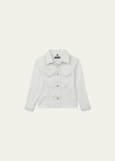 Shop Dl1961 Girl's Manning Denim Jacket In White