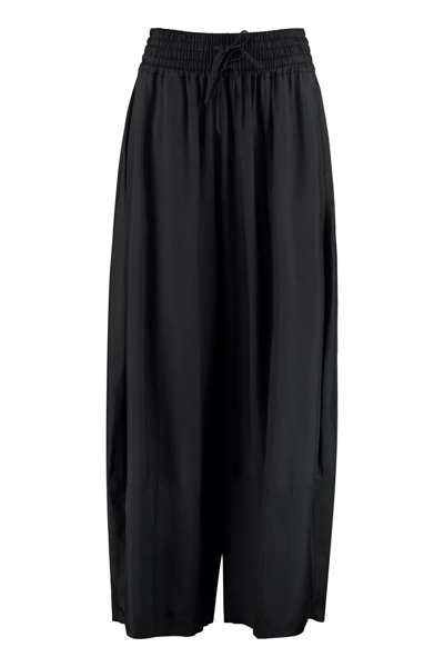 Shop Jil Sander High-waist Wide-leg Trousers In Black