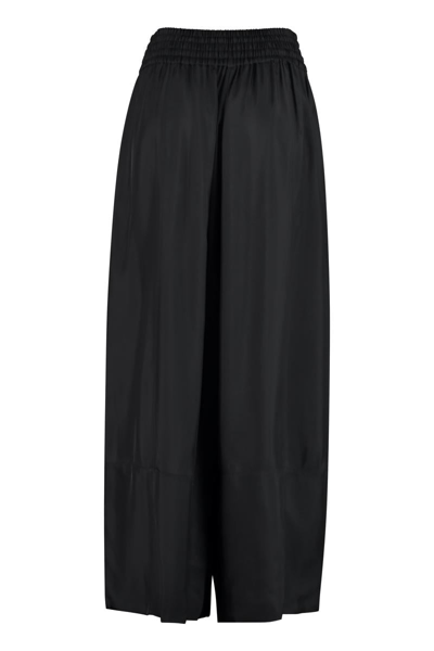 Shop Jil Sander High-waist Wide-leg Trousers In Black