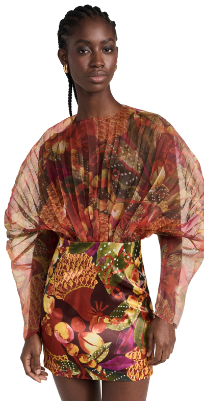 Shop Andrea Iyamah Odi Dress Kola Print