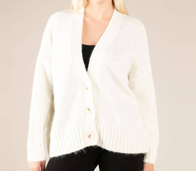 Shop Apricot Loose Fit V-neck Cardigan In White
