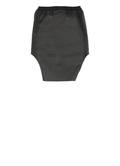 Shop Rick Owens Skirt Side In Black