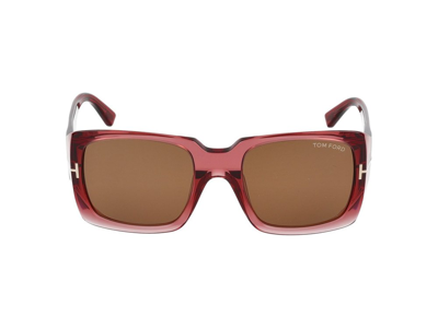Shop Tom Ford Eyewear Square Frame Sunglasses In Pink