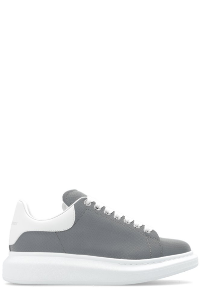 Shop Alexander Mcqueen Reflective Sneakers In Grey