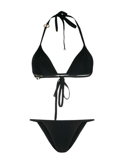 Shop Dolce & Gabbana Bikinis Swimwear In Black
