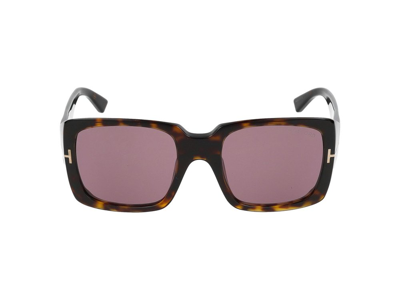 Shop Tom Ford Eyewear Square Frame Sunglasses In Multi