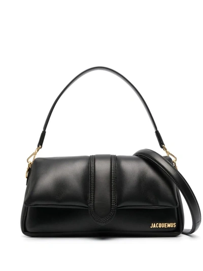 Shop Jacquemus Le Bambimou Puffed  Bags In Black