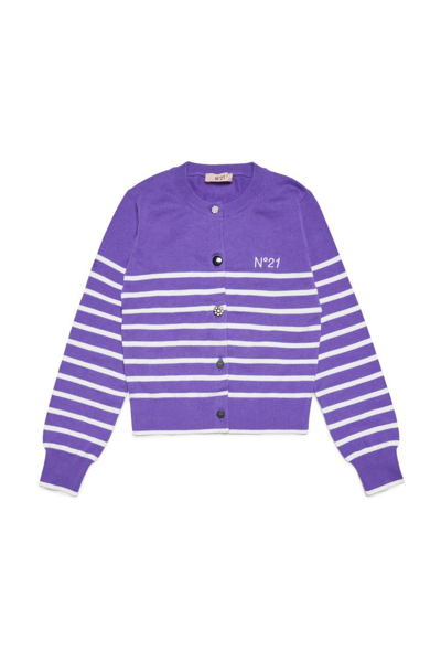 Shop N°21 Nº21 Kids Logo In Purple