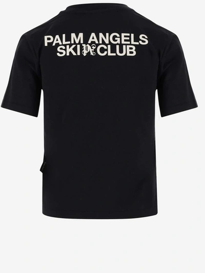 Shop Palm Angels T-shirts And Polos Black In Nero