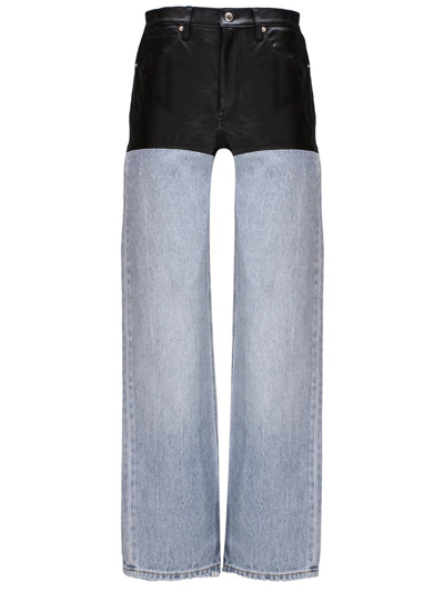 Shop Alexander Wang Panelled Straight In Multi