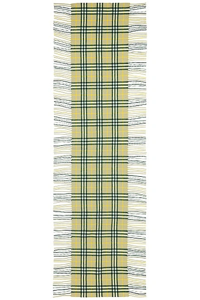 Shop Burberry Vintage Check Scarf In Hunter