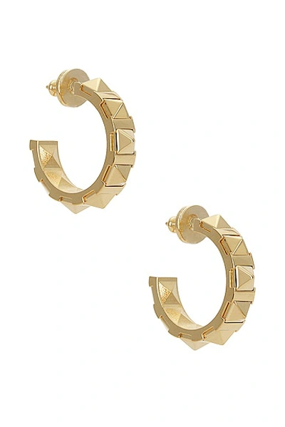 Shop Valentino Rockstud Earrings In Oro