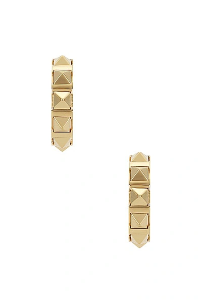 Shop Valentino Rockstud Earrings In Oro