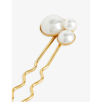 Shop Lelet Ny Allison Stainless Steel Hair Pin In Gold