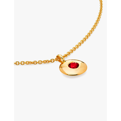 Monica Vinader Womens Yellow Gold January Birthstone 18ct Yellow Gold-plated Vermeil Sterling-silver In Yellow Gold