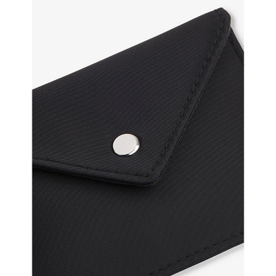 Shop Whistles Envelope-flap Nylon Card Holder In Black