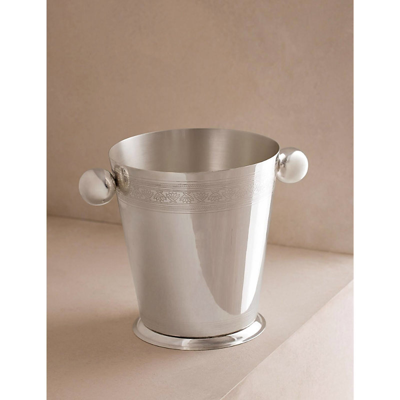 Shop Soho Home Rochester Engraved Silver-tone Stainless-steel Ice Bucket 25.5cm
