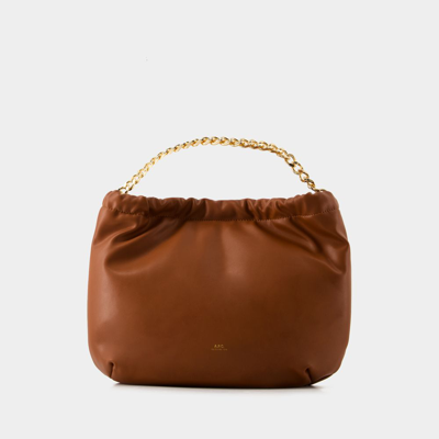 Shop Apc Ninon Chaine Bag - A.p.c. - Synthetic - Hazelnut In Brown
