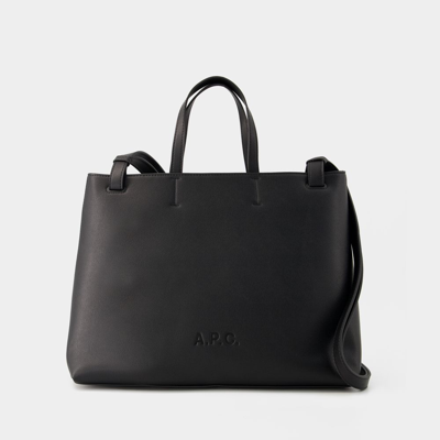 Shop Apc Market Small Shopper Bag - A.p.c. - Synthetic - Black