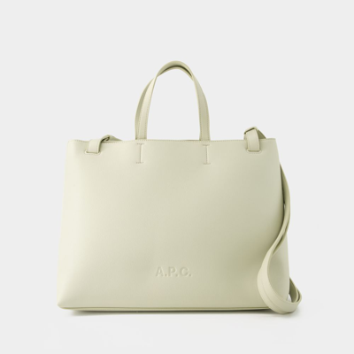 Shop Apc Market Small Shopper Bag - A.p.c. - Synthetic - Mastic Beige