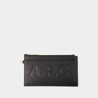 Shop Apc Market Clutche - A.p.c. - Synthetic - Black