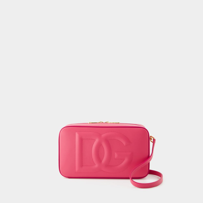 Shop Dolce & Gabbana Dg Logo Camera Crossbody - Dolce&gabbana - Leather - Pink