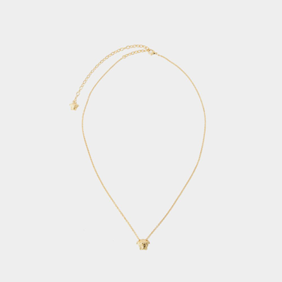 Shop Versace Medusa Necklace  -  - Metal - Gold In Metallic