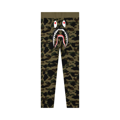 Pre-owned Bape 1st Camo Wide Fit Sweat Pants 'green'