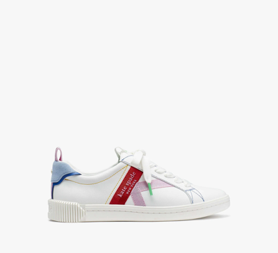 Shop Kate Spade Signature Sneakers In True White/north Star