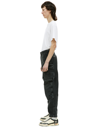 Diesel D-fish Straight Jeans In Black